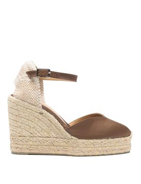 Brown Jute Wedge Sandals Chiarita