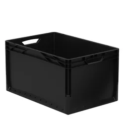 Euronormbox Vollwand 60 x 40 x 32 cm schwarz Default Title adult