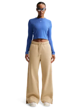 Sportswear Women Pants - Beige - Size S - Cotton Jersey - Beige - Size: Small - Nike - FashionsVida