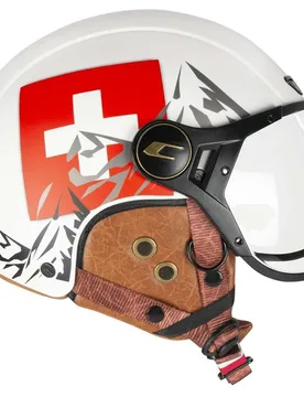 Casco Bici 801C EBI SVIZZERA Bianco Rosso opaco taglia XS - Cgm - FashionsVida