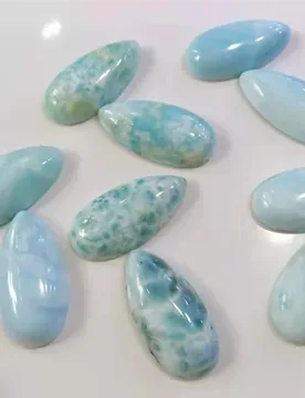 Original Larimar Pear Drop Shape Beads 15x30mm No Hole Tear Drop Gemstone 2pcs/lot Flat Botton Cabochon - Aliexpress - FashionsVida