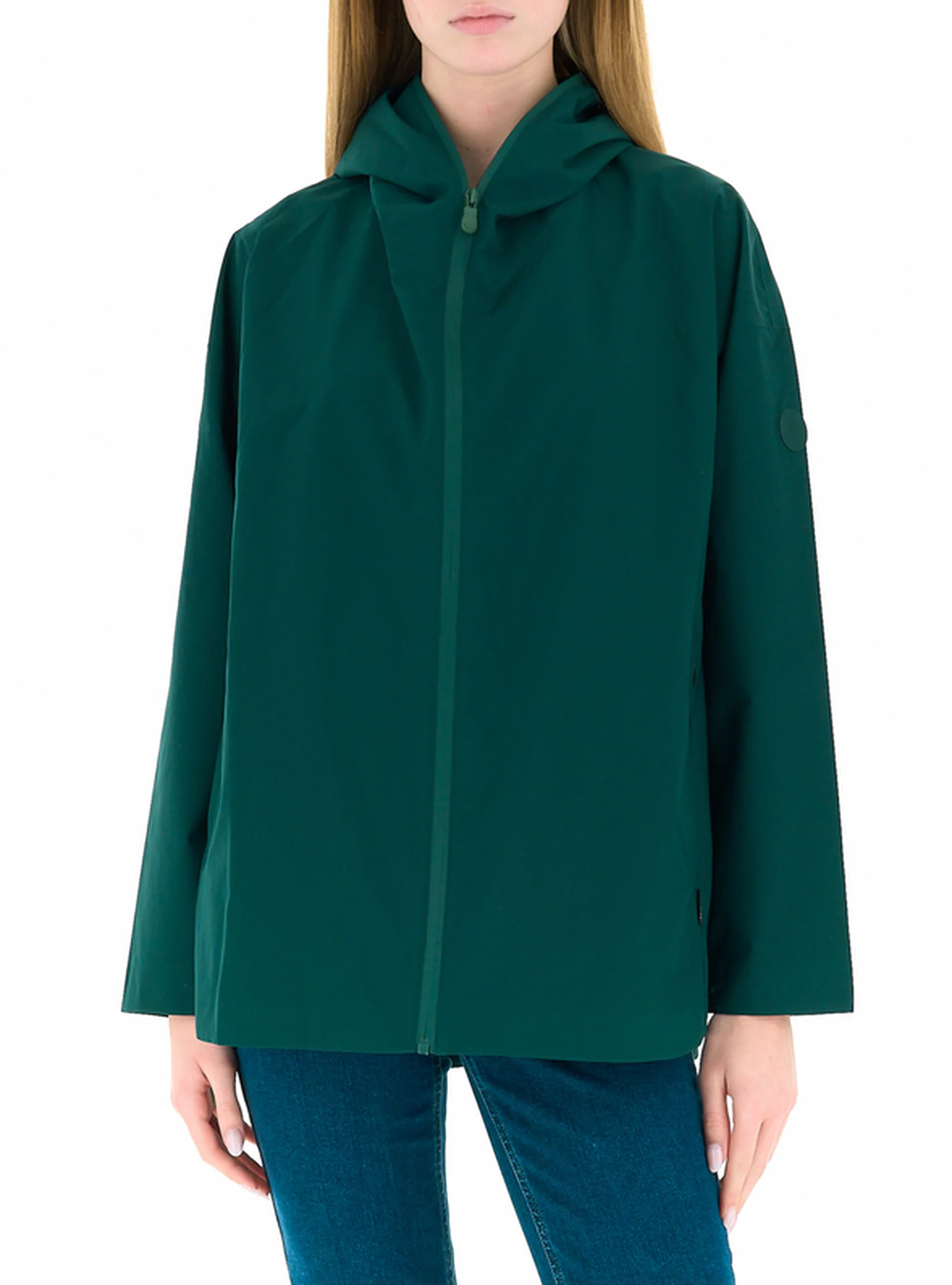 Giubbino con cappuccio VERDE BOTTIGLIA 1 - Save the Duck - FashionsVida