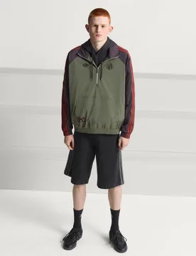 Giacca Terrace Icons Half Zip FC Bayern MÃ¼nchen 2XL Base Green / Aurora Black - Adidas - FashionsVida