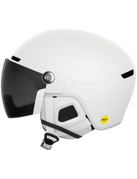 Skihelm mit integriertem Visier Obex Visor Hydrogen White/Clarity Universal/Sunny/Grey für Herren Größe 51-54 cm Weiß