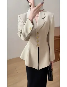 New Spring Clothing with A Professional and High-end Feel Designed To Pinch The Waist Khaki Suit Jacket - Aliexpress - FashionsVida