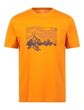 Adventure Awaits Graphic Short Sleeve T-Shirt - Orange - Mountain Warehouse - FashionsVida