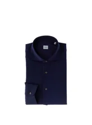 Camicia in lana BLU SCURO 40