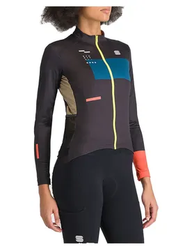 Maglia A Maniche Lunghe Breakout Supergiara Thermal Black / Teal / Blue / Pompelmo