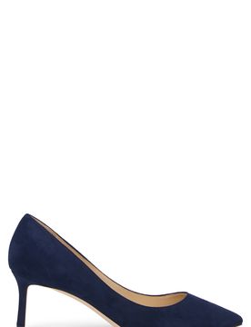 Romy 60 Suede Stiletto Pumps with Open Back