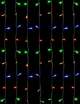 Guirlande Lumineuse Curtain Flat Rgby 3x1.8m 31 Strips Ip44 Indoor & Outdoor Low Voltage Transparent One Size - AIGOSTAR - FashionsVida