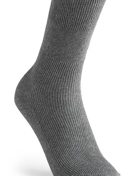 Cotton‑rich Softhold® Seam‑free Socks - Grey - Size: L - Cosyfeet - FashionsVida
