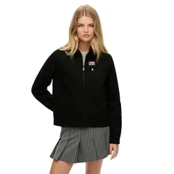 Giacca Cord Collar Quilt Ranch Black L