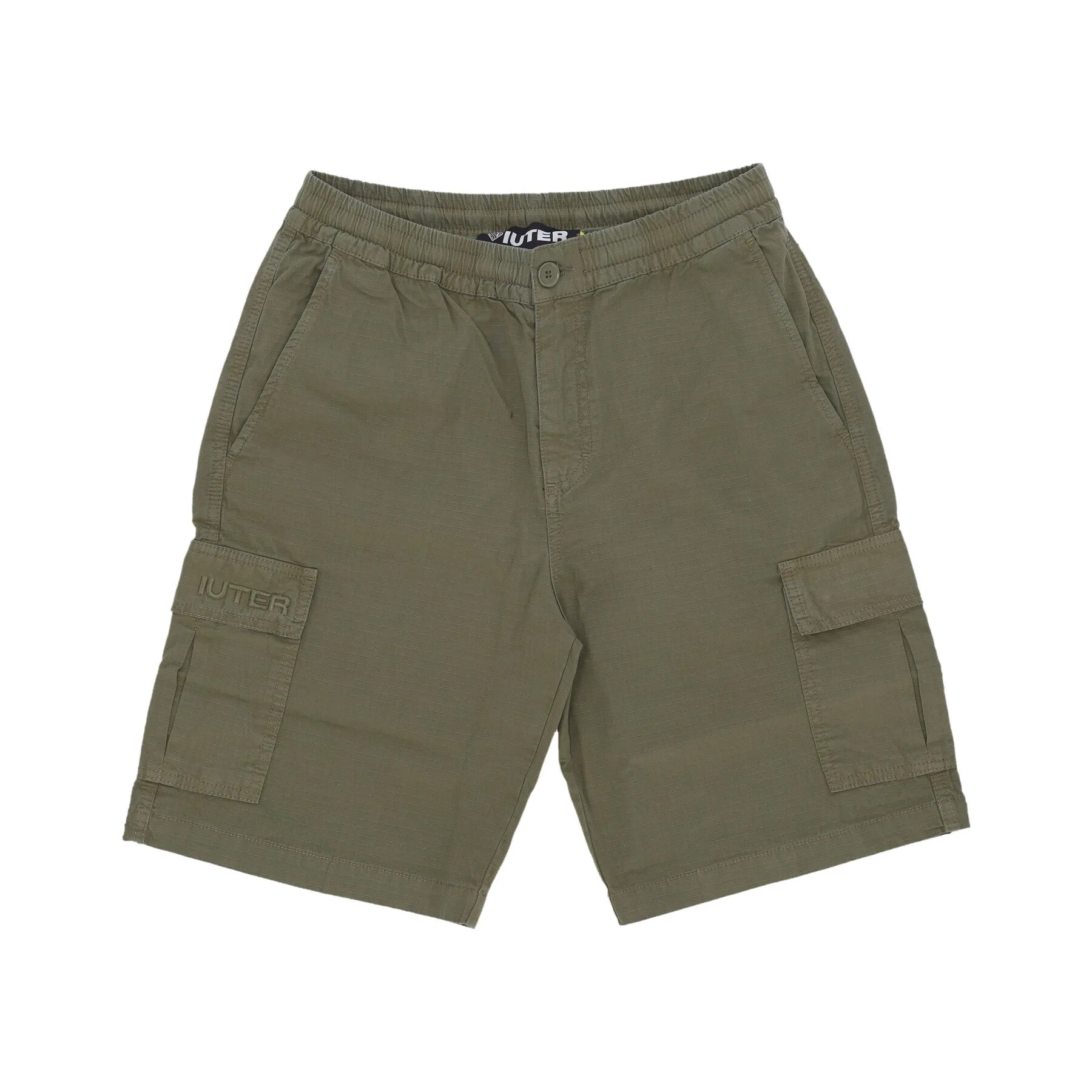 Pantalone Corto Uomo Cargo Short Army - IUTER - FashionsVida
