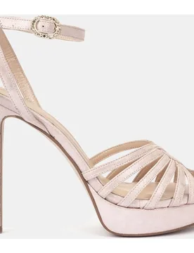 Sandalias Etiopia de mujer en piel con plataforma tacón de aguja - Pedro Miralles - FashionsVida
