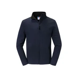 Mens Essential Recycled Soft Shell Jacket (French Navy) - Size X-Small