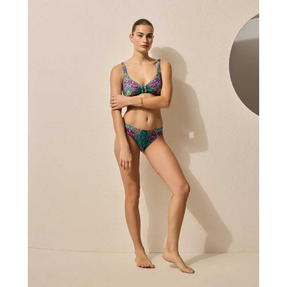 Braga de bikini de poliamida estampada de mujer - Énfasis - FashionsVida