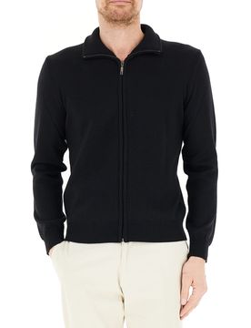 PREMODE Cardigan con zip NERO XXL