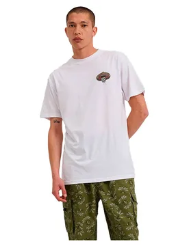 T-shirt à Manches Courtes Guzman Dead Diners White S ,Femme - Santa Cruz - FashionsVida