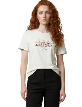 Liu Jo Damen T-Shirt Beige 515639