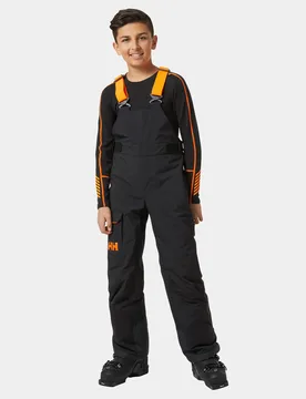 Junior Summit Waterproof Ski Bib Trousers Black 10 - Black - Unisex - Helly Hansen - FashionsVida