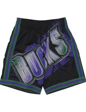 Pantaloncino Basket Uomo Nba Big Face 7.0 Fashion Short Milbuc Black