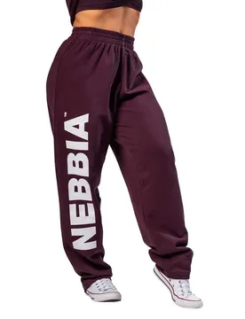 Pantalon De Survêtement Loose-fit Baggy Boyfriend Style 432 Dark Red L - Nebbia - FashionsVida