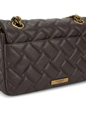 Bandolera de mujer de piel con asa de cadena - Kurt Geiger - FashionsVida