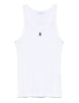Rabanne T-shirt di cotone bianco