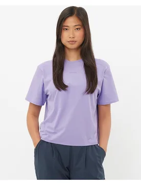 Camiseta de manga corta de mujer TRACKLINE - Salomon - FashionsVida