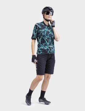 Maglia ciclismo donna OFF ROAD - GRAVEL WOODLAND verde