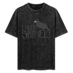 I NEED SHINEE with black crow (CROWGUARD) T-Shirt Lightweight Print T-Shirt