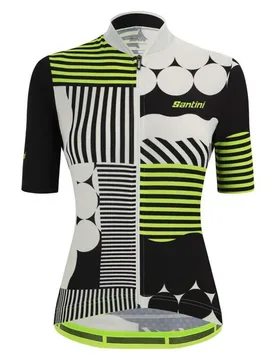Maillot à Manches Courtes Giada Optic - Santini - FashionsVida