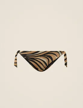 Tanga de bain avec lurex et imprimé - TWINSET - FashionsVida