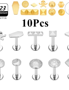 PCS 16G G23 Titanium Stud Skull Head Tragus Rook Piercing Earring Monroe Cartilage Labret Bar Ear Body Jewelry Wholesale - Aliexpress - FashionsVida