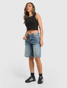 Womens Jorts - Blu, blu blu Donna taglia 12 - Unlike Humans - FashionsVida