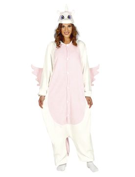 Einhorn-Kostüm für Damen weiss-rosa - female