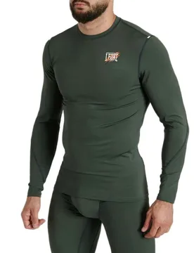 T-shirt à Manches Longues Rashguard Primal Instinct Green M - Leone1947 - FashionsVida