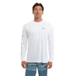 Aquatek Wahoo Icon Uv Long Sleeve T-shirt White XL Men