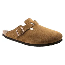 Sabot boston shearling suede leather - mink