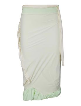 Gonna a tubino reversibile intrecciata