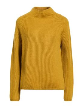 Rollkragenpullover Damen Senf S Damen