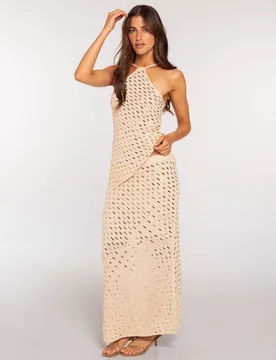 Falda midi de punto con lentejuelas - The-Are - FashionsVida