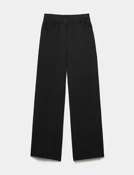 Straight Leg Trousers Black female - M&S - FashionsVida