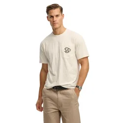 Maglietta A Maniche Corte Merchant Graphic Pocket Riff White 3XL