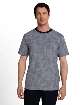 Jaquard t-shirt male - S - FashionsVida