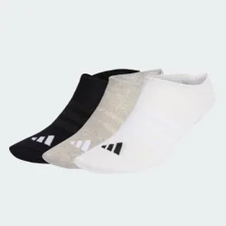 CALZINI THIN&LIGHT SPORTSWEAR NO SHOW CONFEZIONE DA 3 PAIA 34-36 Medium Grey Heather / White / Black
