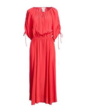 Midi-Kleid Damen Koralle 34,38,40 Damen