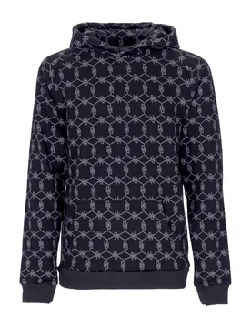 Felpa Cappuccio Uomo Monogram Hoodie Black - DOLLY NOIRE - FashionsVida