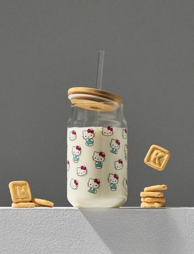 Tazza con coperchio e cannuccia Hello Kitty - multicolor