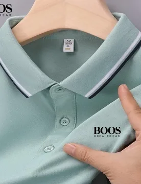 New Men's High-Quality Embroidered Logo Short-Sleeved Polo Shirt, Summer Fashion Casual Breathable T-Shirt Top - Aliexpress - FashionsVida